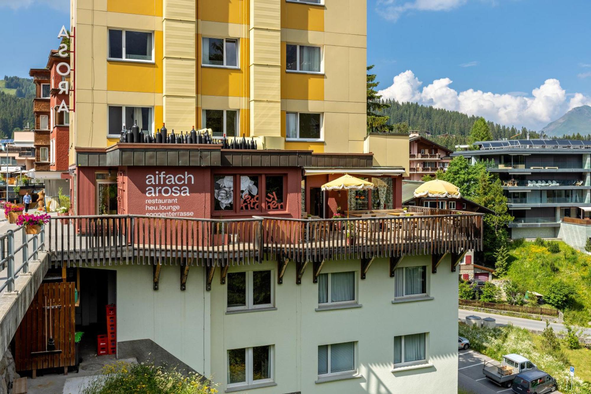 Pension Arosa - Self Check-In Bagian luar foto